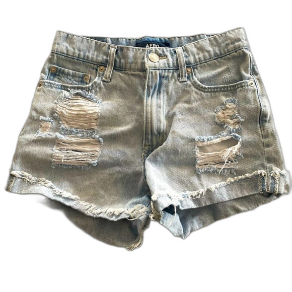 AERO Mom Jean Shorts - Picture 1 of 10